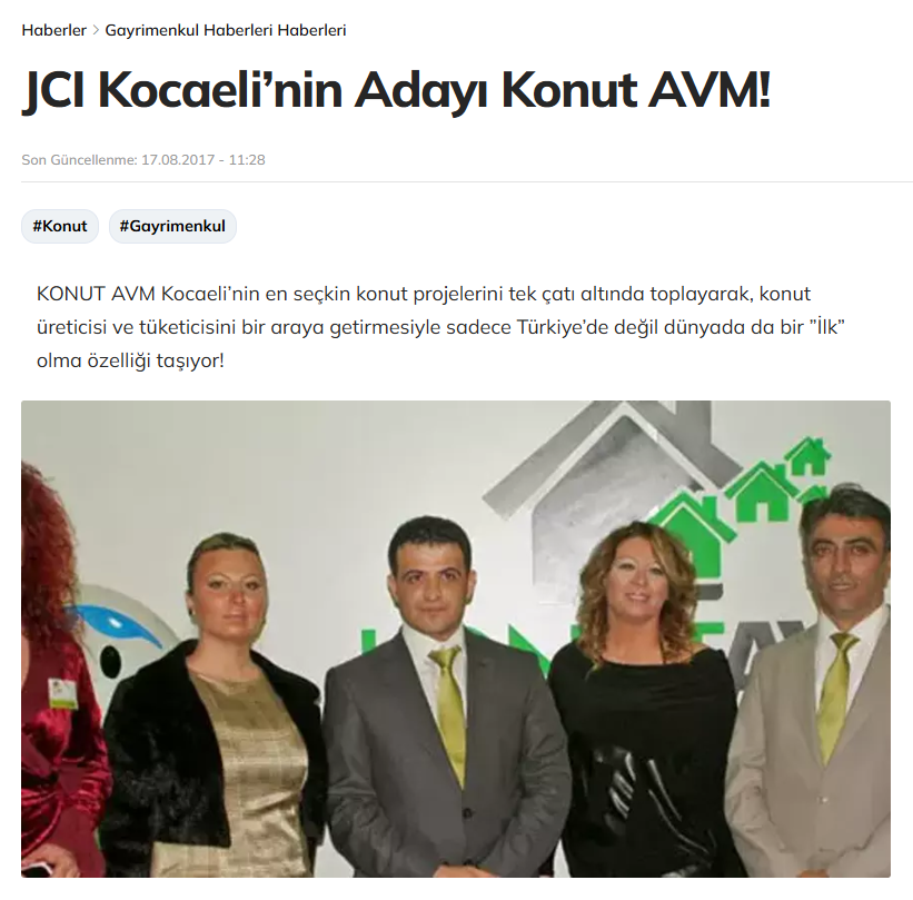 JCI Kocaeli’nin Adayı Konut AVM!